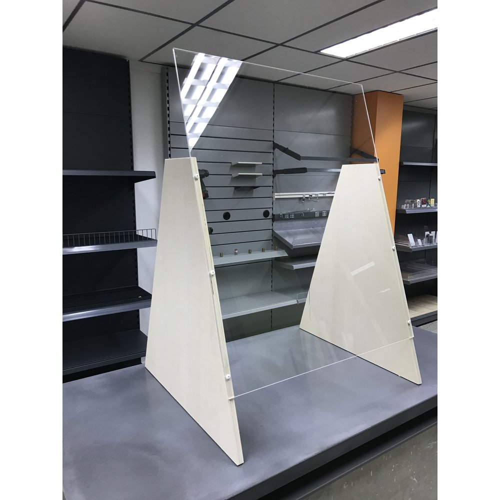 Standing Corona plexiglass screen for the counter or counter HapoH