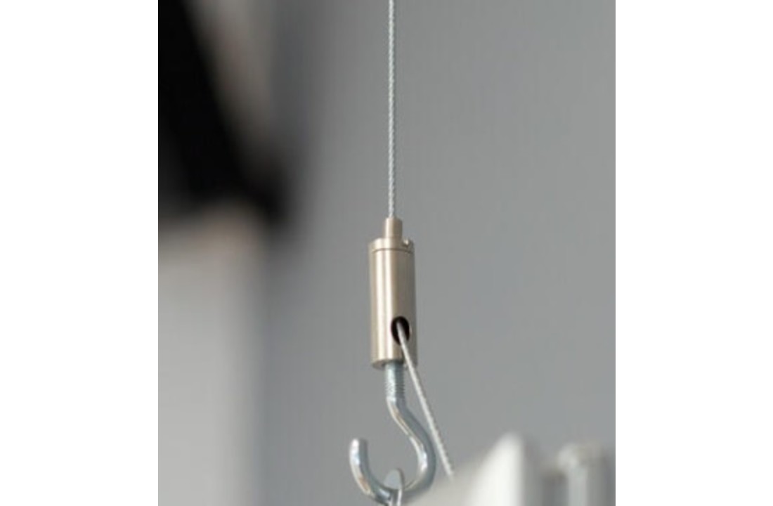 Ophangset voor plexiglas scherm voor systeemplafond