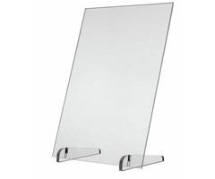 Plexiglas veiligheidsscherm met voet 420 x 594 mm