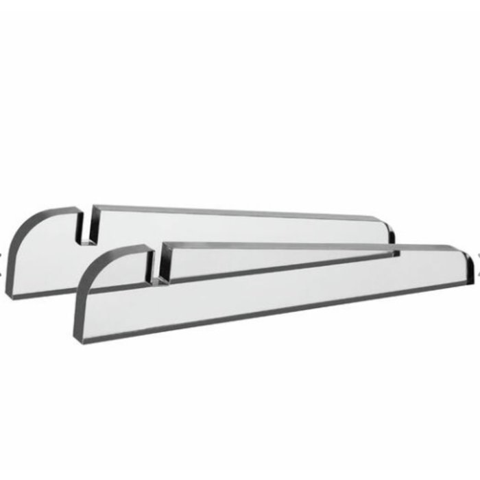 Plexiglas veiligheidsscherm met voet A2 formaat