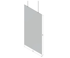 Protective plate for ceiling suspension