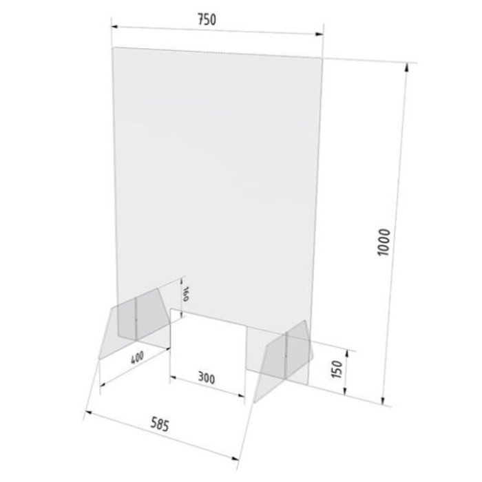Prevention screen 750x1.000mm