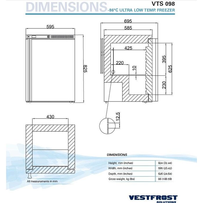 Vestfrost Premium Ultra Low Temperature -86° Freezer