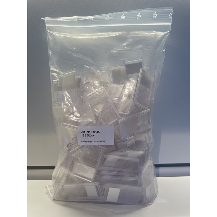 Mini card holder transparent with tape (125 pcs.)