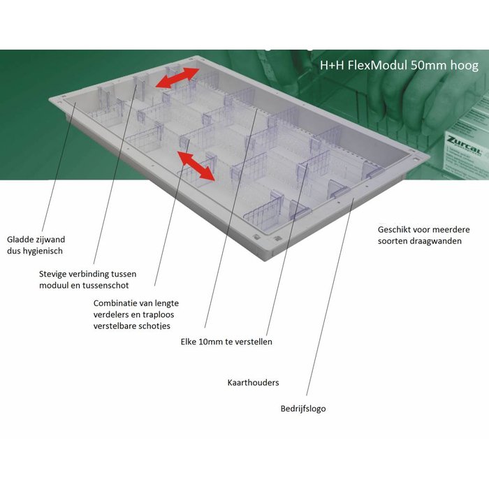 FlexModul® schot 600x50mm PC