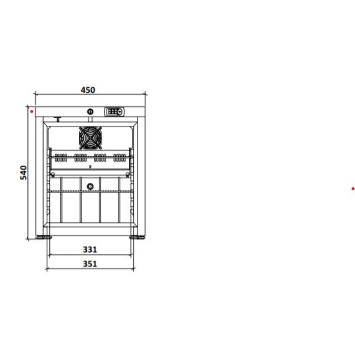 MediFridge MedEasy 30 DIN with glass door