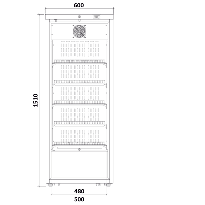 MediFridge MF350L-CD 2.0  met DIN58345 kast model medicijnkoelkast.