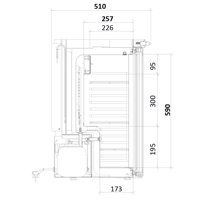 MediFridge MF60L-CD Close door medicine refrigerator with DIN 58345