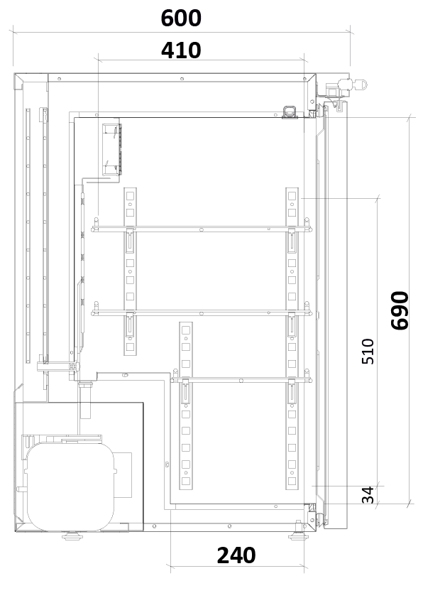 Medifridge MF140L-CD 2.0 with DIN 58345
