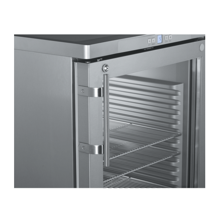 Liebherr FKUv 1663 Premium table model in stainless steel with glass door