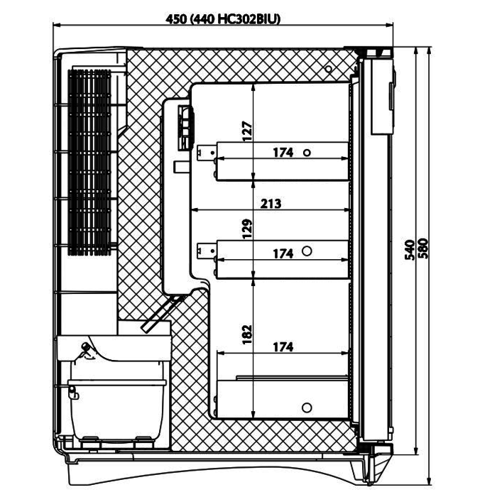Dometic HC302 Medicine refrigerator FS