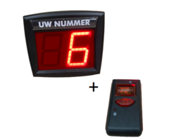 Volgnummersysteem Scherm Ecom + Afstandsbediening