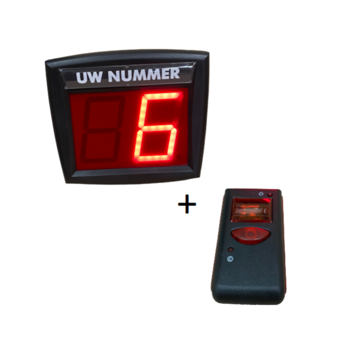 Volgnummersysteem Scherm Ecom + Afstandsbediening