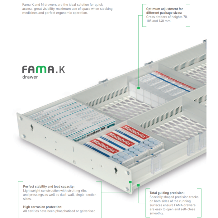 Willach FAMA pharmacy drawers