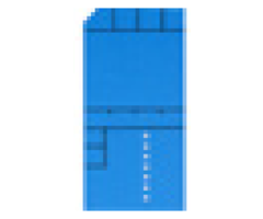 220 x Minikaart (Blauw)