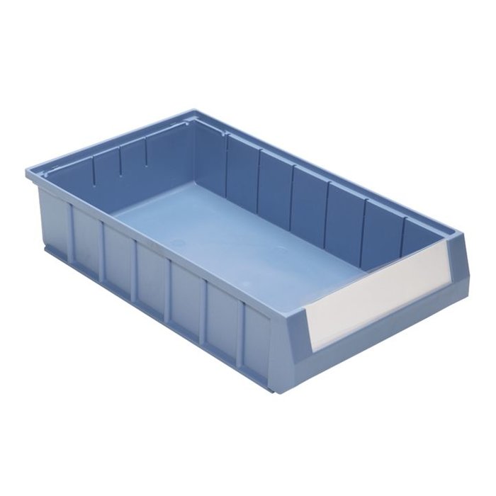 Shelf bin with handle (400 x 234 x 90 mm), box with 8 pieces