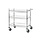 Wire mesh table trolley, chrome plated