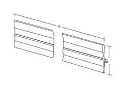 Aluminium lengte verdeler 55mm (op maat)
