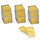 800 x Yellow mini card 50x25mm with frame in box