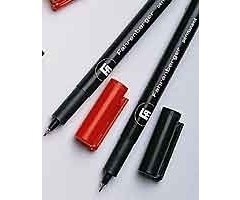 Permanent marker, fine, red (5 pcs.)