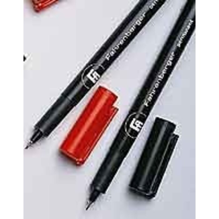 Permanent marker, fine, red (5 pcs.)