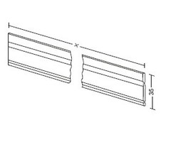 Aluminum length divider 35mm (customized)