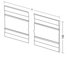 Aluminum length divider 100mm (customized)