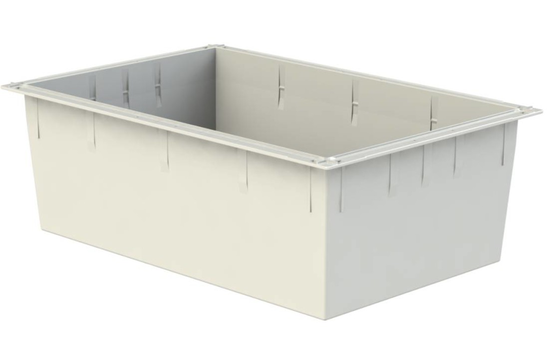 FlexModul® 600x400x200mm ABS Dichte uitvoering