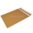 E-Green Verzendzakken 400 + 50 x 500 mm met V-bodem en retourstrip uit 126 grams bruin kraft - pakje van 100 stuks