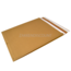 Verzendzakken 500 + 60 x 600 mm met V-bodem en retourstrip uit 126 grams bruin kraft - pakje van 100 stuks