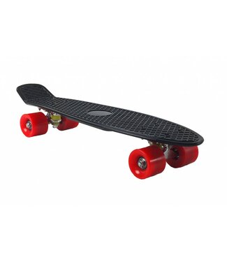2Cycle 2Cycle - Skateboard - Penny board - Zwart-Rood - 22.5 inch - 56cm