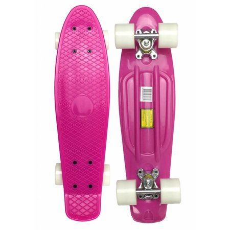 2Cycle 2Cycle - Skateboard - Penny board - Roze-Wit - 22.5 inch - 56cm