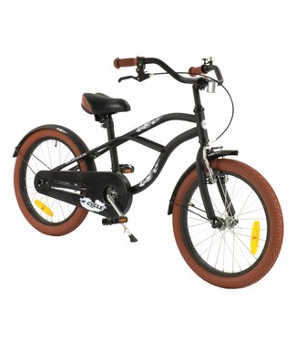 2Cycle 2Cycle Cruiser kinderfiets 18 inch (5 tot 7 jaar) voor jongens mat-zwart 2Cycle 2Cycle Cruiser kinderfiets 18 inch (5 tot 7 jaar) voor jongens mat-zwart