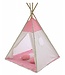 Speeltent - Tipi Tent - Met Grondkleed & Kussens - Speelhuisje - Tent voor kinderen - Roze