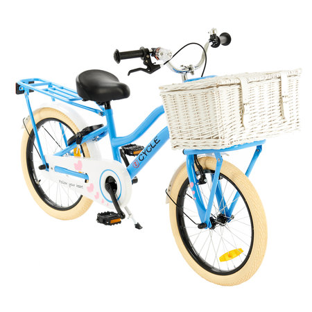 2Cycle 2Cycle Heart Kinderfiets - 18 inch - Voordrager - Blauw