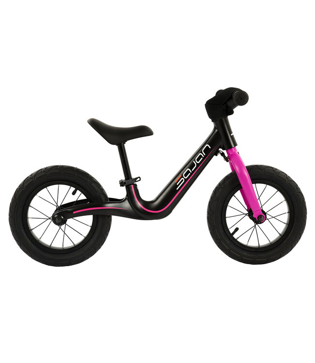 Sajan Loopfiets - Magnesium - Zwart-Roze
