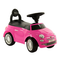 Fiat 500 - Loopauto - Roze - Loopauto 1 jaar - Loopwagen