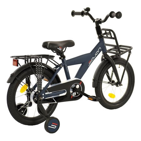 Sajan Sajan - Mat-Blauw - Jongensfiets 4 tot 6 jaar