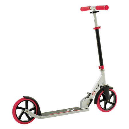 2Cycle 2Cycle Step - Kinderstep - Aluminium -  Grote Wielen - 20cm - Autoped -Roze-Wit