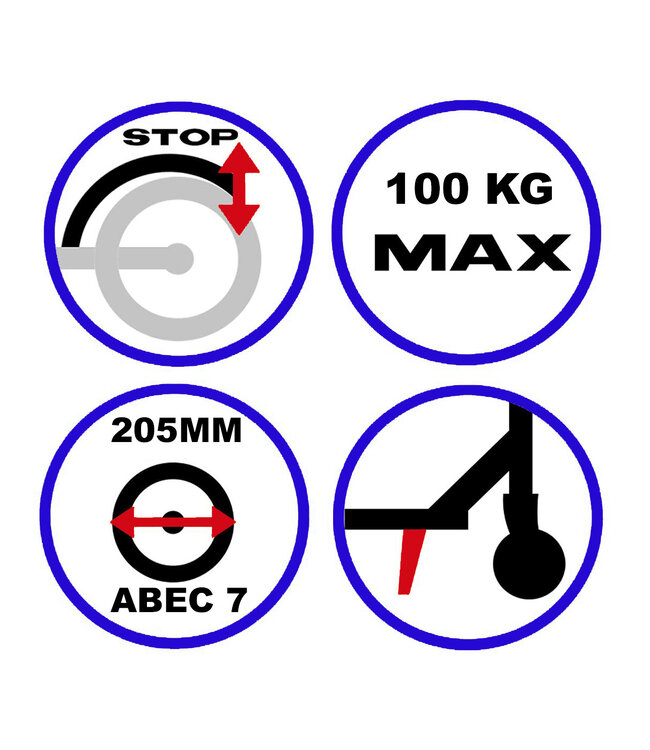 2Cycle Step - Kinderstep - Aluminium -  Grote Wielen - 20cm - Autoped -Roze-Wit