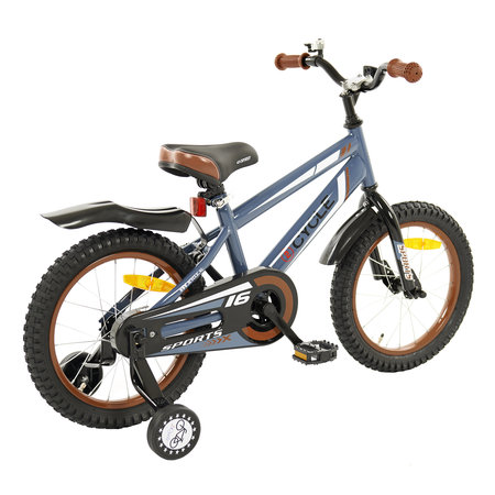 2Cycle 2Cycle Sports - Kinderfiets  - 16 inch - Grijs - Jongensfiets -16 inch fiets