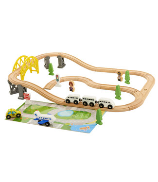 P&M Houten Trein 44 delig
