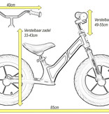 Sajan Sajan Loopfiets - Aluminium - Geel