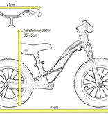 Sajan Sajan Loopfiets - Aluminium - Roze