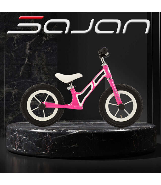 Sajan Loopfiets - Aluminium - Roze