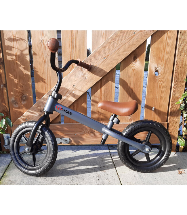 2Cycle Loopfiets - Mat-Grijs - Balance-bike - Buitenspeelgoed