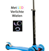 Sajan Sajan  Kinderscooter - Dreiradscooter  - LED-Räder - Blau