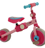 2Cycle 2Cycle 4 in 1 Driewieler-Loopfiets - Roze