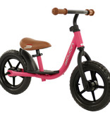 Sajan Sajan Loopfiets - Balance Bike - Jongens en Meisjes - Loopfiets 2 Jaar - Buitenspeelgoed - Mat-Donkerroze