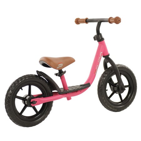 Sajan Sajan Loopfiets - Balance Bike - Jongens en Meisjes - Loopfiets 2 Jaar - Buitenspeelgoed - Mat-Donkerroze